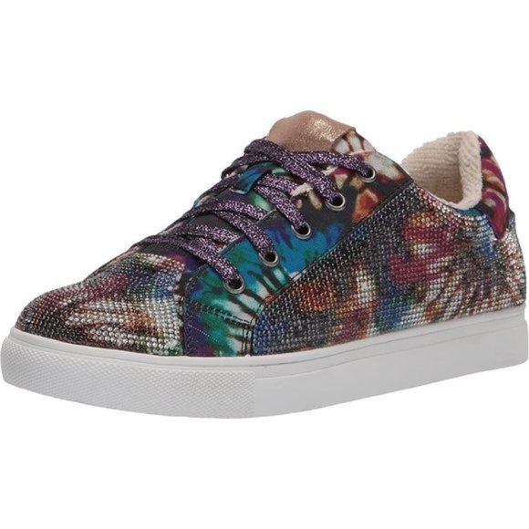 Steve Madden JCeecee Crystal Embellished Sneaker in Tie Dye - Picture 1 of 6